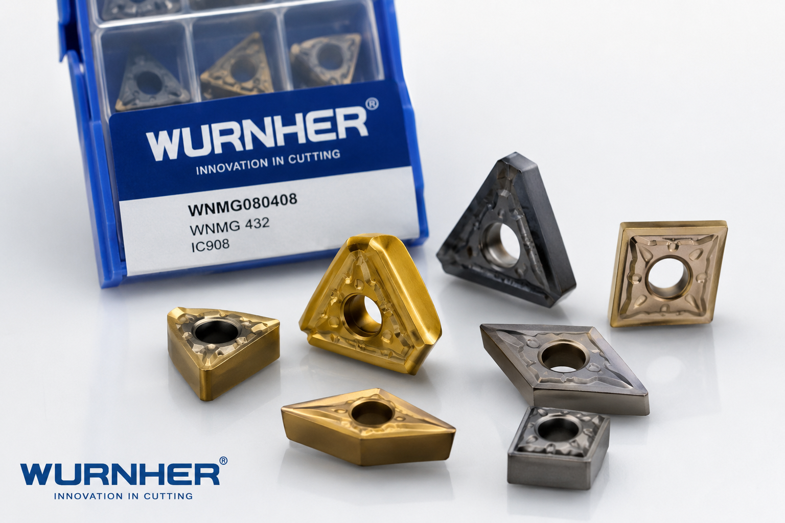 انواع الماس‌های WURNHER | خرید اینسرت تراشکاری و فرزکاری WURNHER از یدک افزار CNC
